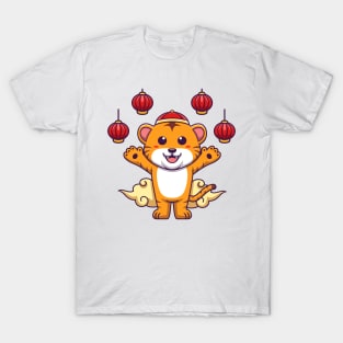 Cute chinese tiger artwork T-Shirt